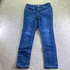 Joe's Jeans Dark Blue Straight Leg Adjustable Waist Jeans Size 6X